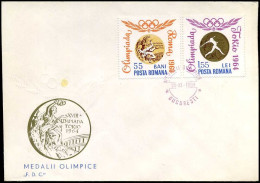 Republica Populara Romana - FDC - Olympic Games Tokyo - FDC