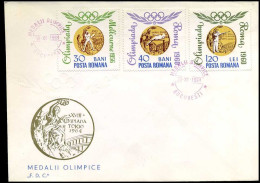 Republica Populara Romana - FDC - Olympic Games Tokyo - FDC