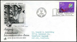 USA - FDC - Honoring The International Telecommunications Union - America Del Nord