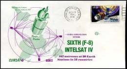 USA - FDC - Sixth (F-8) Intelsat IV - America Del Nord