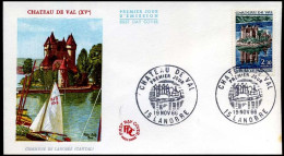 France - FDC - Chateau De Val (XV) - 1970-1979