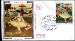 France - FDC - Degas, La Danseuse - 1970-1979