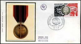 France - FDC - Médaille De La Resistance Française - 1970-1979
