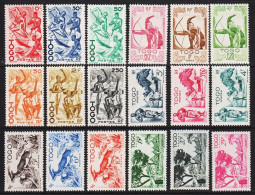 1947. TOGO. Local Motives, Complete Set With 18 Stamps Mainly Hinged But Also Some Never ... (Michel 195-212) - JF547276 - Nuovi