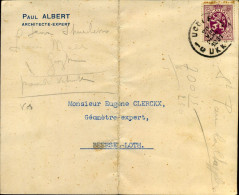 Postkaart / Carte Postale : Van Uccle/Ukkel Naar Beersel-lez-Loth - "Paul Albert, Architecte-expert" - Covers & Documents
