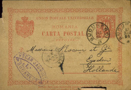 Carta Postala To Eysden, Netherlands - "Oscar Jaumotte, Bucarest" - Covers & Documents