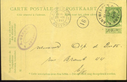 Carte Postale / Postkaart : Van Antwerpen/Anvers Naar Anvers - Storia Postale