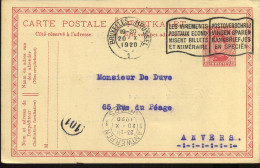 Carte Postale - Postkaart : Van Bruxelles/Brussel Naar Anvers - "Romdenne, Bruxelles" - Brieven En Documenten