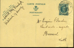 Postkaart - Carte Postale : Van Huysinghen Naar Beersel - Brieven En Documenten