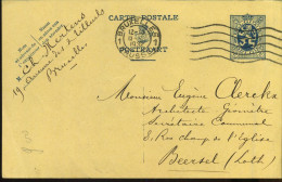 Postkaart - Carte Postale : Van Bruxelles /Brussel  Naar Beersel - Storia Postale
