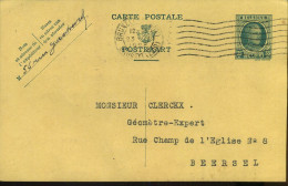 Postkaart - Carte Postale : Van Bruxelles (Midi)/Brussel  (Zuid) Naar Beersel - Covers & Documents
