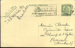 Postkaart - Carte Postale : Van Bruxelles (Midi)/Brussel  (Zuid) Naar Beersel - Brieven En Documenten