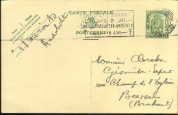 Postkaart - Carte Postale : Van Bruxelles (Midi)/Brussel  (Zuid) Naar Beersel - Covers & Documents