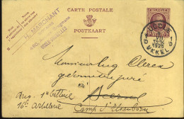Postkaart - Carte Postale : Van Uccle/Ukkel Naar Beersel -- "H. Marchant, Notaire" - Covers & Documents