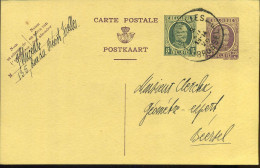 Postkaart - Carte Postale : Van Bruxelles/Brussel Naar Beersel - Brieven En Documenten