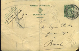 Postkaart - Carte Postale : Van Bruxelles/Brussel Naar Beersel - Storia Postale