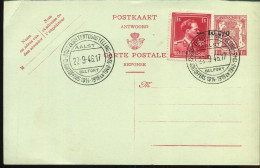 Postkaart - Carte Postale : -10%, Stempel : Postzegeltentoonstelling Aalst, Slachtoffers 1914-1918 En 1940-1945 - 1946 -10%