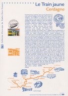 2000 FRANCE Document De La Poste Le Train Jaune N° 3338 - Documents Of Postal Services