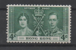 Hong Kong, MNH, 1937, Michel 136 - Ongebruikt