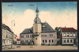 AK Apolda, Rathaus Mit Laterne Und Strassenpartie  - Apolda