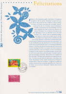 2000 FRANCE Document De La Poste Félicitations N° 3308 - Documents Of Postal Services