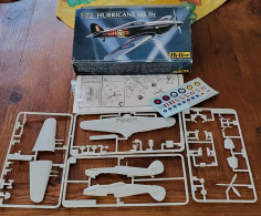 Vintage Maquette Avion Militaire 1/72 Hurricane Mk IIc Complet - Airplanes