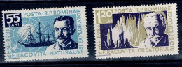 ROMANIA 1958 10TH DEATH ANNIVERSARY OF EMIL RACOVITA MI No 1731-2 MNH VF!! - Neufs