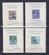 SPAIN 1961, Sc #983a-986a, CV $33, Set Of Sheetlets, MH/MNH - Blocks & Sheetlets & Panes