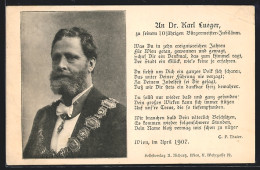 AK Bürgermeister Carl Lueger, Zu Seinem 10 Jährigen Bürgermeister-Jubiläum  - Hommes Politiques & Militaires