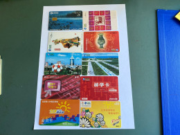 - 16 - China Chip 10 Different Phonecards - Cina