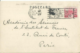 JAPON CARTE PRIVEE  6s  SENDAI POUR PARIS DE 1929   LETTRE COVER - Lettres & Documents