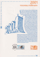 2000 FRANCE Document De La Poste Nouveau Millénaire 2001 N° 3357 - Documents De La Poste