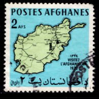AS0224 Afghanistan 1970 Country Map 1V Used MNH - Afghanistan