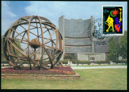 Mk UN Vienna (UNO) Maximum Card 1989 MiNr 95 | Tenth Anniv Of United Nations Vienna International Centre #max-0161 - Maximum Cards