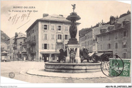 ADUP6-39-0487 - MOREZ - La Fontaine Et Le Petit Quai  - Morez