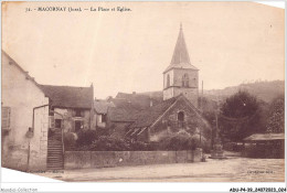 ADUP4-39-0284 - MACORNAY - La Place Et L'église  - Lons Le Saunier