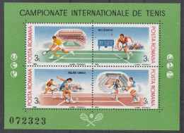 Rumänien: 1988, Blockausgabe: Mi. Nr. 244,  Internationale Tennismeisterschaften: Grand-Slam-Turniere.   **/MNH - Tennis