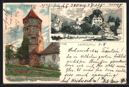 Künstler-AK K. Mutter: Calw-Hirsau, Ortsansicht Mit Turm Um 1900  - Mutter, K.