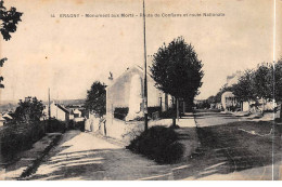 ERAGNY - Monument Aux Morts - Route De Conflans Et Route Nationale - Très Bon état - Eragny