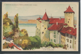 11662 Morat - Château De Morat - Carte Publicitaire Peter & Kohler, Vevey - Litho - Autres & Non Classés