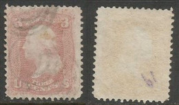 USA 1861/62  G. Washington C.3 - #2 PERFECT Pcs In Different Colors : Rose And Carmine Rose  - SC.# 69 - Usados
