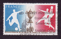 1940 France 1977 Oblitéré  Anniversaire De La Coupe De France De Football - Oblitérés