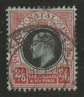 Natal 1908. 2s6d (wmk.MCA). SACC 142, SG 168. - Natal (1857-1909)