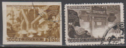 U.R.S.S. 1947   Michel 1168B, 1169A   Yvert 1166B,1167A - Usados
