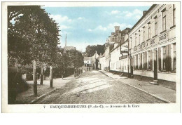 62.FAUQUEMBERGUES.n°20415.AVENUE DE LA GARE.CAFE DE LA GARE - Fauquembergues