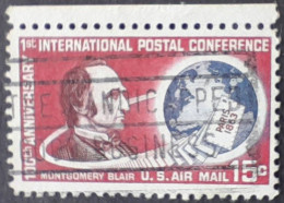 Etats Unis USA 1963 Conférence Postale Poste Aérienne Airmail Yvert 62 O Used - 3a. 1961-… Gebraucht