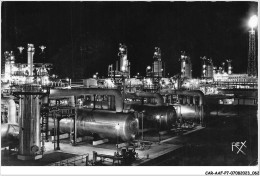 CAR-AAFP7-64-0588 - LACQ - Vue La Nuit - Usine De Gaz - Lacq