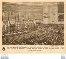 LE 2eme CONGRES NATIONAL DE L'AVIATION A LA SORBONNE AVRIL 1946  DOCUMENT FEUILLET 24 X 20 CM R1 - Altri & Non Classificati