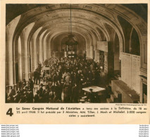 LE 2eme CONGRES NATIONAL DE L'AVIATION  A LA SORBONNE AVRIL 1946 DOCUMENT FEUILLET 24 X 20 CM - Andere & Zonder Classificatie