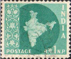 Inde Poste Obl Yv:  71/81 Carte De L'Inde (cachet Rond) - Used Stamps